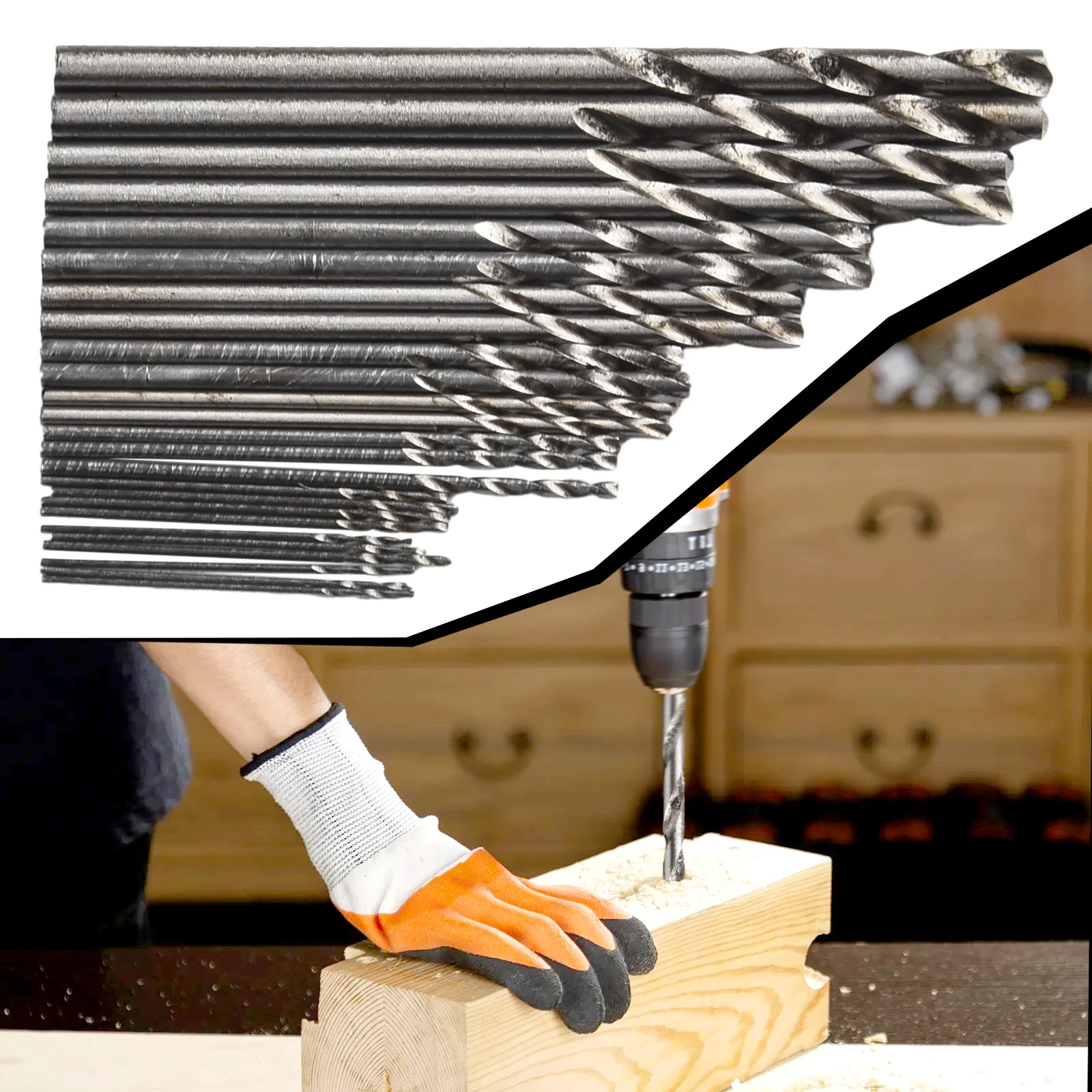 

25Pcs HSS Mini Straight Shank Drilling Bits High Speed Steel Pcb Small Drill Jewelry Tools For Dremel Bit For Electric Drills Se