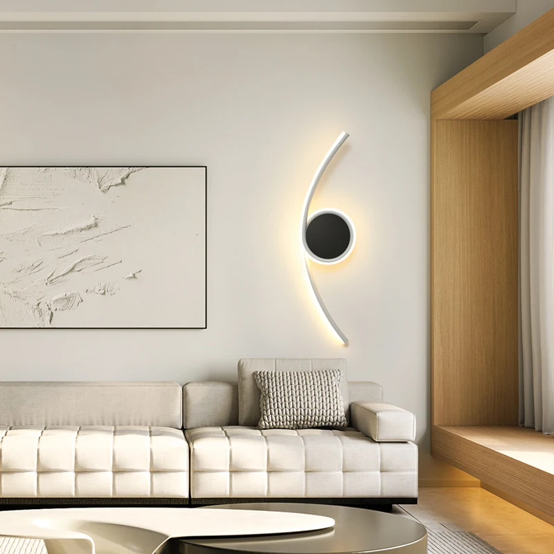 

Creative Luminaire Wall Light LED Home Living Room Bedroom Wall Lamp Minimalist Nordic Fixture Bedside Indoor Decor Sconce Lamps