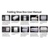 Set of 24 Stackable Shoe Boxes with Clear Covers, DIY Installation & Large Capacity 5