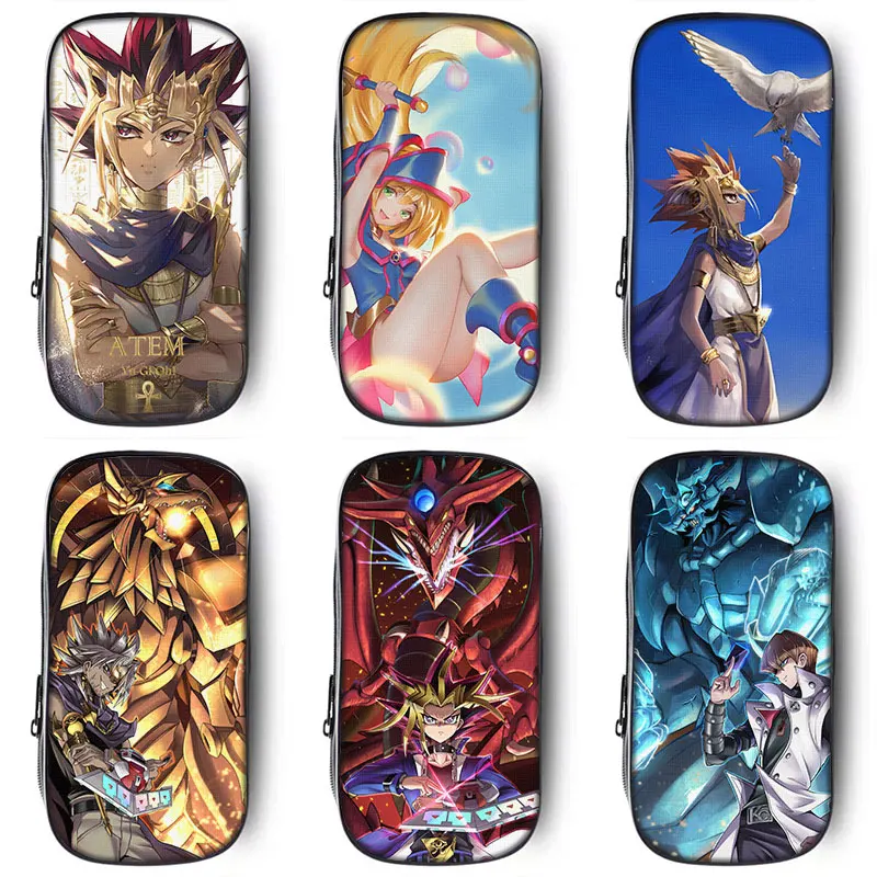 

21cm X 10cm Large Capacity Pencil Cases Bags Duel Monsters Card Game Anime Office Accessories School Supplies Stationery Items
