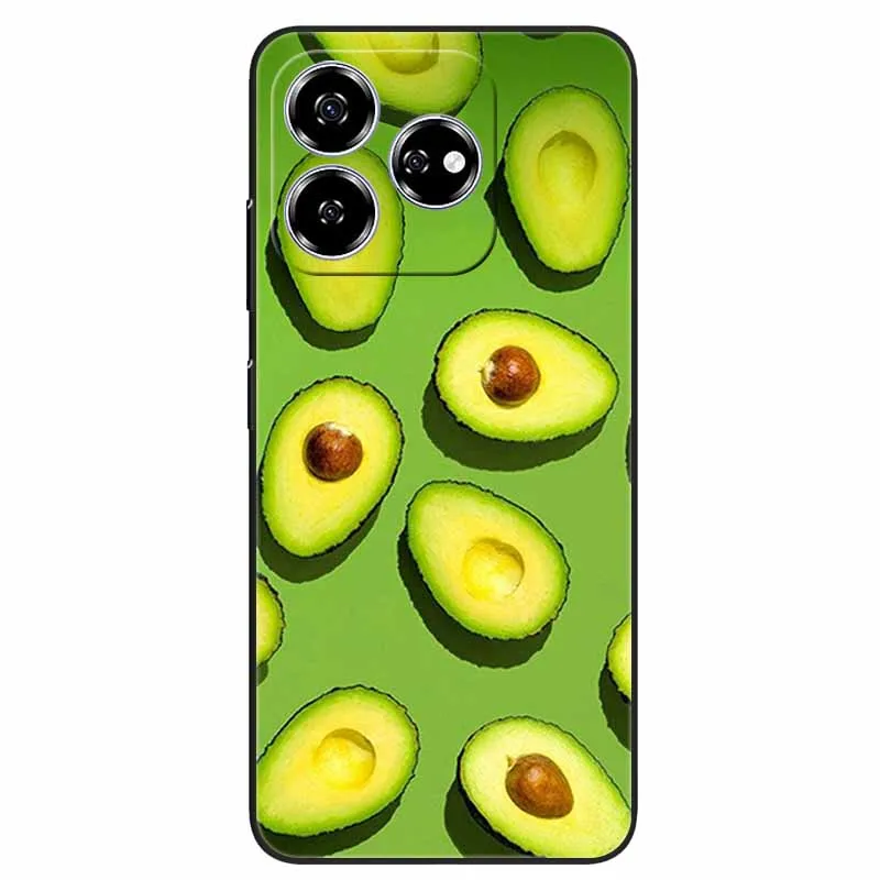 Stylish Black TPU Soft Silicone Phone Cover with Artistic Design