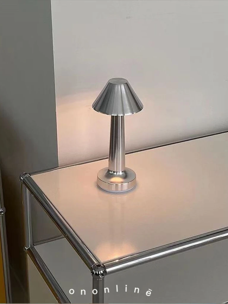 

Creative Metal Desk Lamp USB Rechargeable Bedroom Desktop Night Light