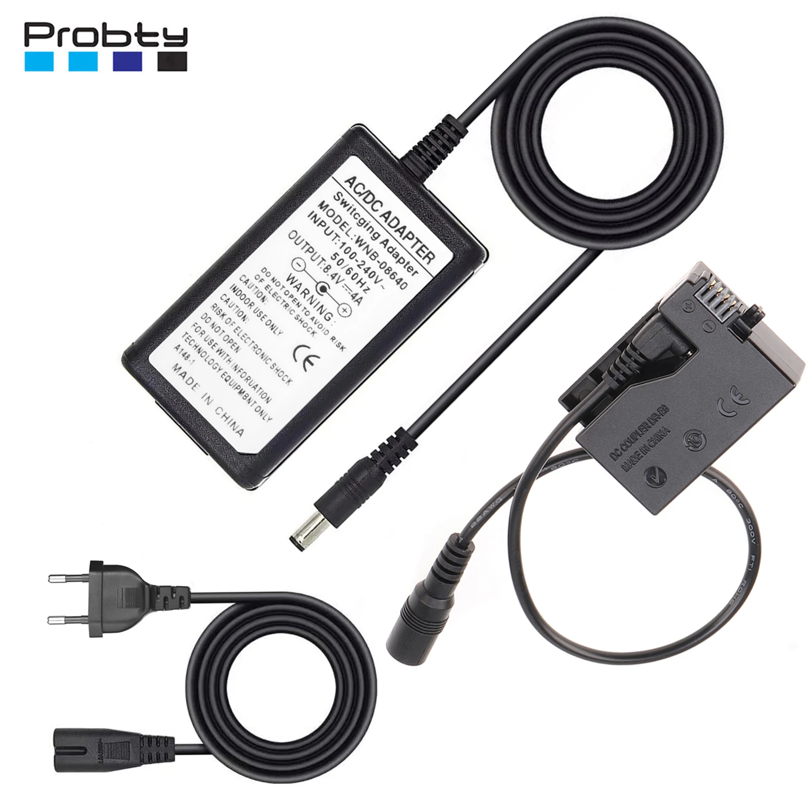 Lp-E8 Dr-E8 Dummy Batteria Accoppiatore Kit Per Canon Eos Rebel T5I T4I T3I T2I Bacio X7 X6 X5 X4 700D 650D 600D 550D Telecamere