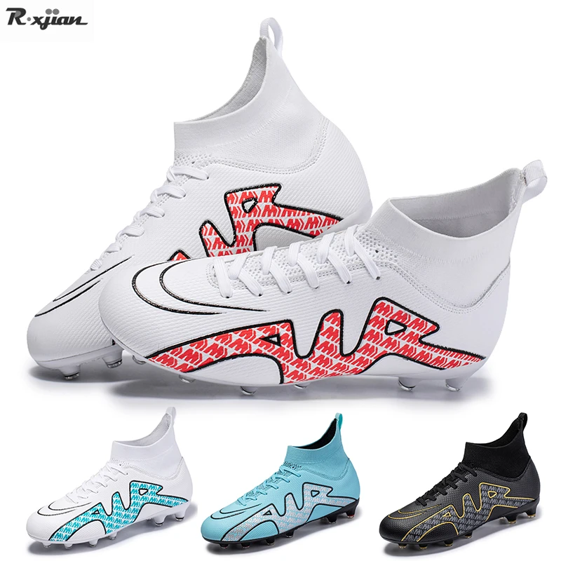Scarpe da calcio da uomo 2022 scarpe da calcio antiscivolo professionali  alla caviglia alta TF/FG bambini ragazzi Outdoor Training Grass Spike  Sneakers| | - AliExpress