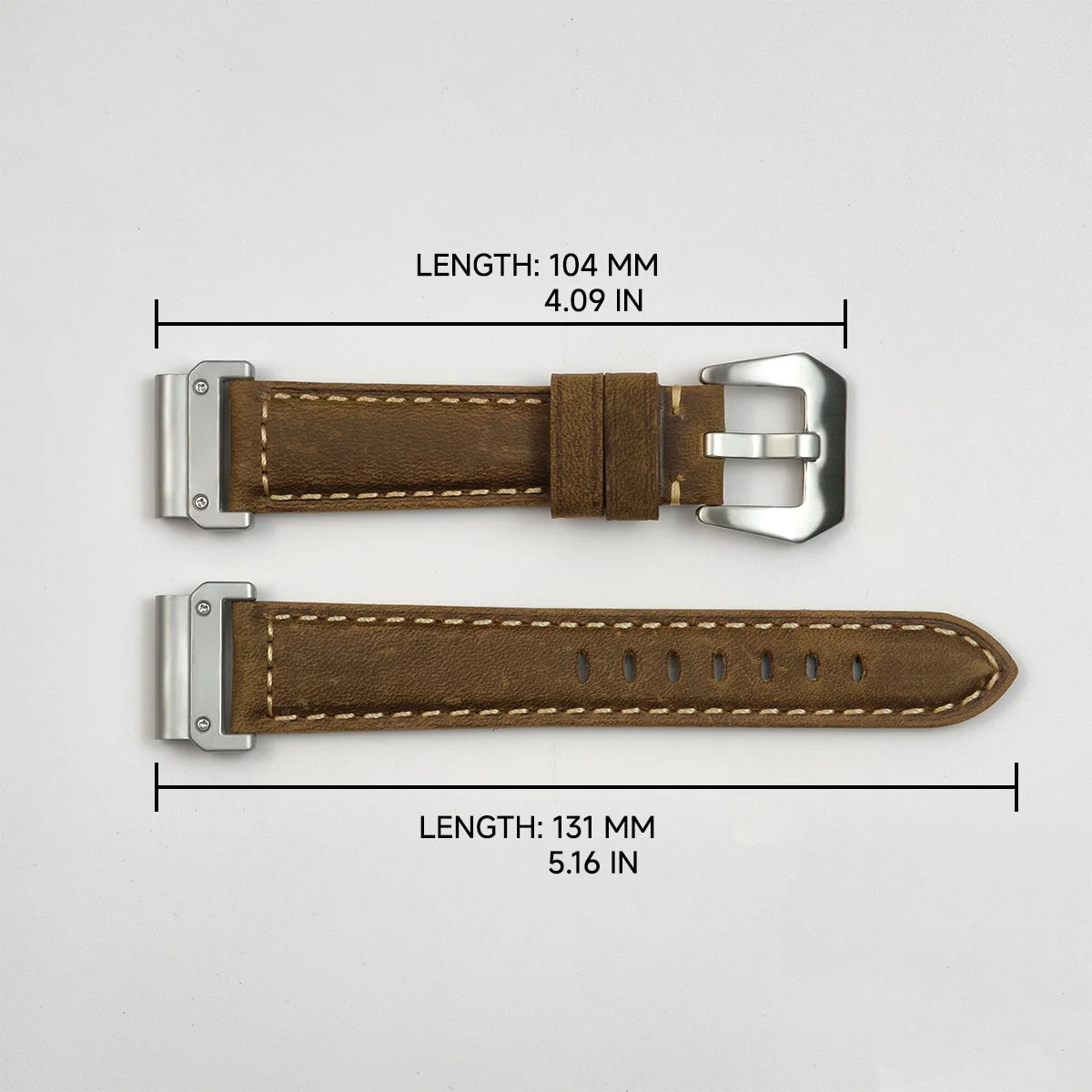 Premium Genuine Leather Quickfit Watchband Strap – 26mm & 22mm