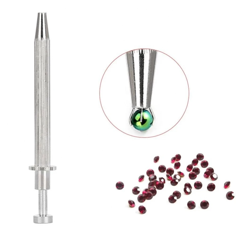 4 Claws Stainless Steel Pick-up Tool precision tweezers tweezer tool For IC Chips Gems Pearl Long Gemstone Beads Holder Tweezers
