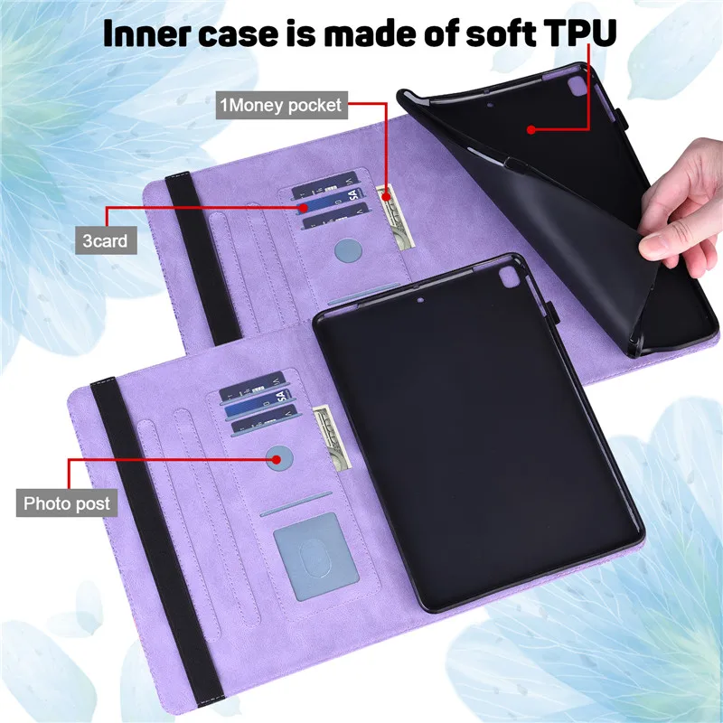 Capa Traseira de Silicone Macia para Ipad Ipad 9.7 2023 2023 Air Air A1822 A1823 A1893 A1474 A1475 ° Capa 6ª Geração - Imagem 3