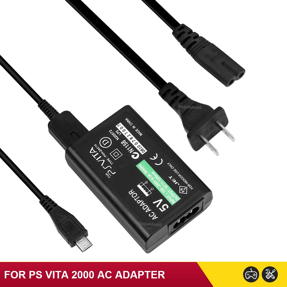 NEW Home Charger Power Supply 5V AC Adapter For PS Vita 2000 USB Charging Cable Cord For PS Vita 2000 Psvita PSV Slim EU US Plug