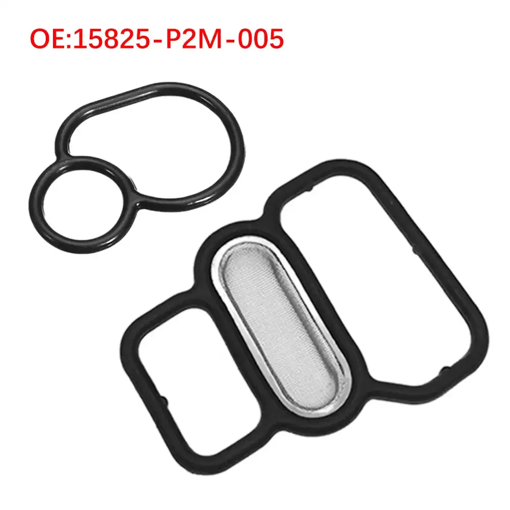 Car Solenoid Spool Valve Filter Gasket Kit PVC 2Pcs/Set For Honda Civic VTEC 1996-2005 15825-P2M-005 Auto Part Accessories