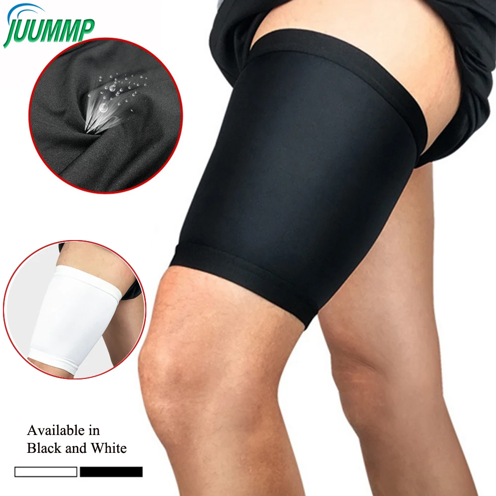 Coxa Wrap Brace Support para homens e mulheres, manga de compressão para isquiotibiais puxados, lesão por estirpe, reabilitação de tendinite, recuperação, 1pc