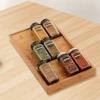 Bamboo Drawer Spice Rack,Countertop 3 Tier Storage Rack For Kitchen Counter,Shelves, Kitchen Organizer And Storage 3