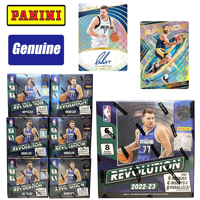 Panini 2021-22 Revolution Hobby Genuine Basketball Star Game Toys Collection Card Blind Box Regalo Di Compleanno Di Natale Intera Scatola