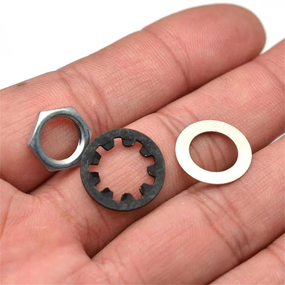 Guitar Accessories Guitar Potentiometer 15Pcs Potentiometer Nuts Set Washers Fits CTS Guitar Pots Switchcraft Accessories Hex Guitar accessories