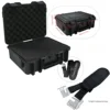 1pc Waterproof Protective Equipment Hard Carry Case with Shoulder Strap, Digital Electronic Product Storage Box with Sponge 2