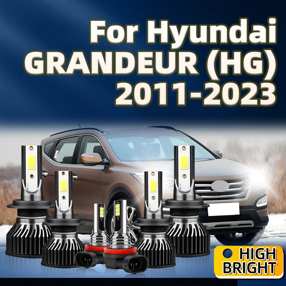 

38000LM Led Car Headlight H7 H8 Fog Lamp 6000K For Hyundai GRANDEUR HG 2011 2012 2013 2014 2015 2016 2017 2018 2019 2020-2023