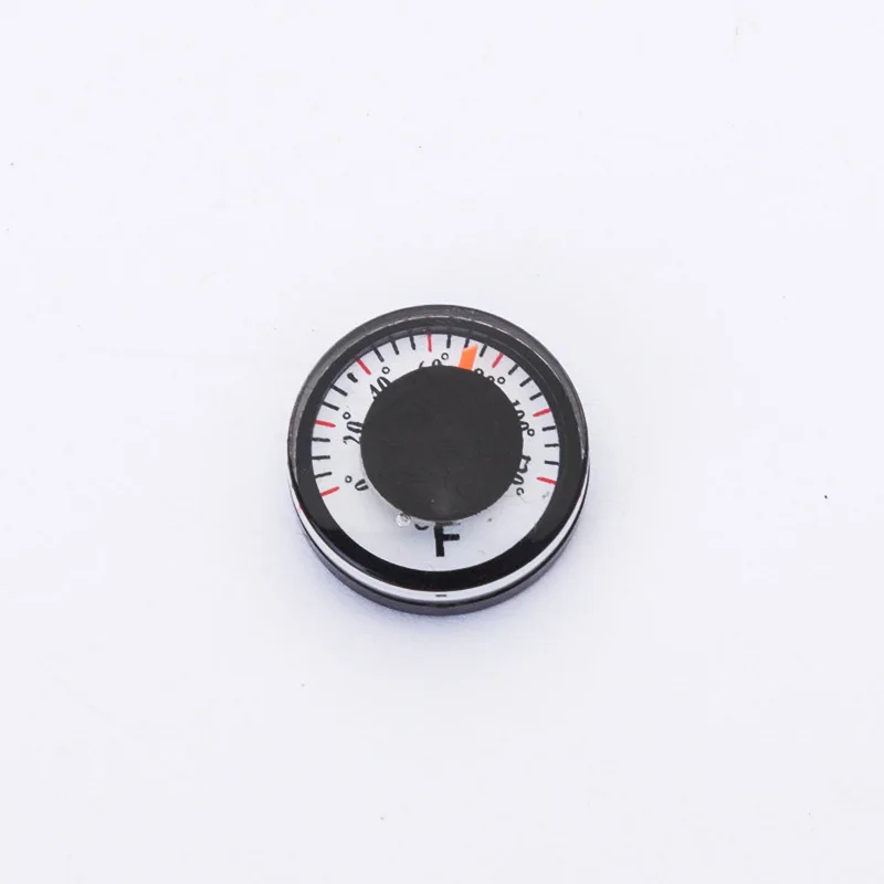 1Pc Mini Round Diameter 20mm Outdoor Waterproof Plastic Circular Car  Thermometer pointer Degrees Celsius Thermometer
