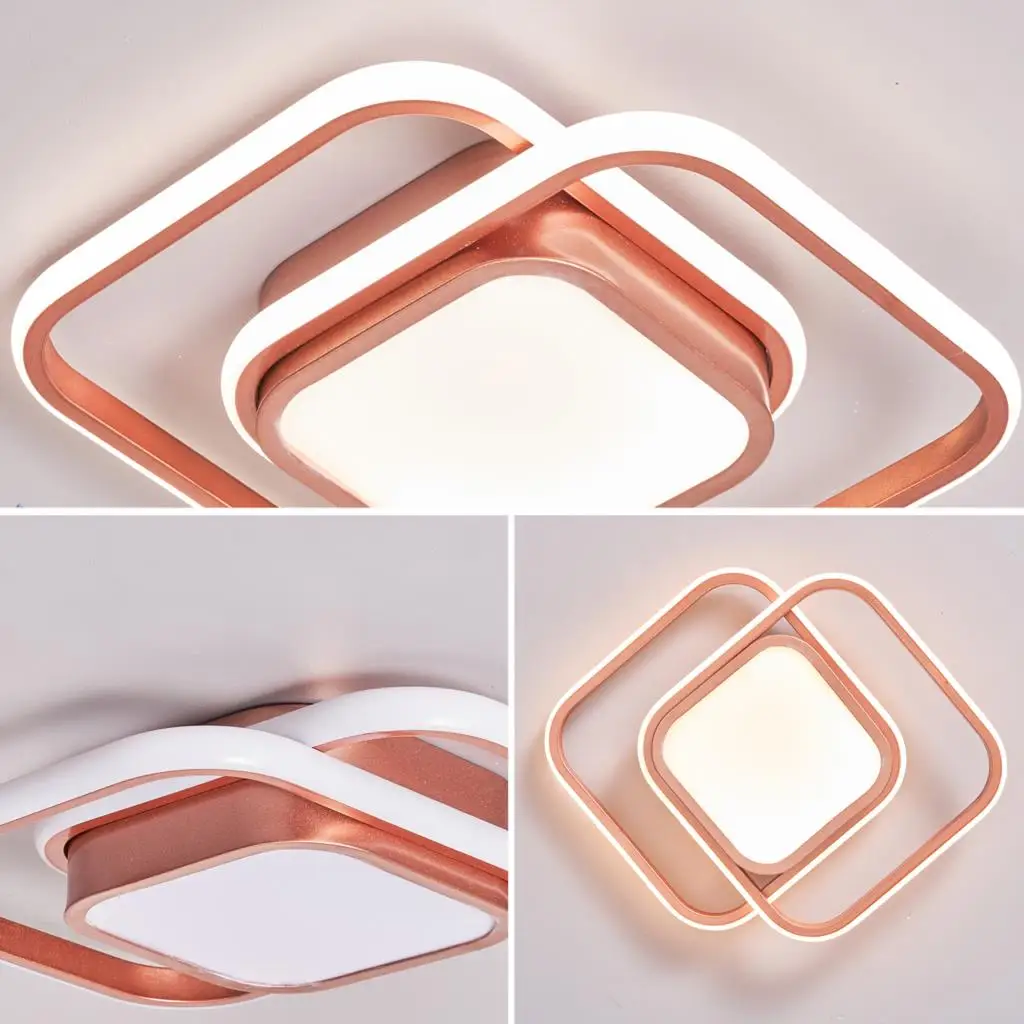 Description Picture 4 of itemModern Led Ceiling Lights Lamp For Corridor Foyer Wall Bed room home decor Rose Gold Black Painted Led lighting Ceiling Lamp