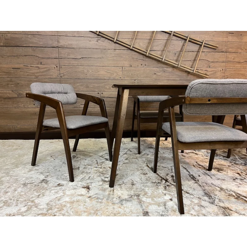 

Мягкий Обеденный стол-современный обеденный стул среднего века-деревянный обеденный стул ручной работы-современный набор из 2