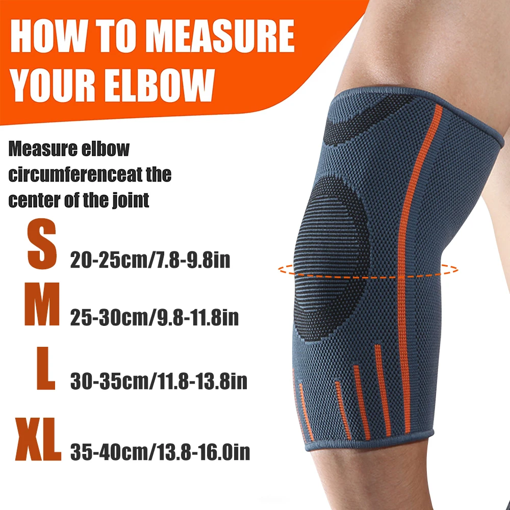 Elbow Brace Compression Support Sleeve for Tendonitis,Tennis Golf Elbow Treatment-Reduce Joint Pain During Any Activity 1PCS