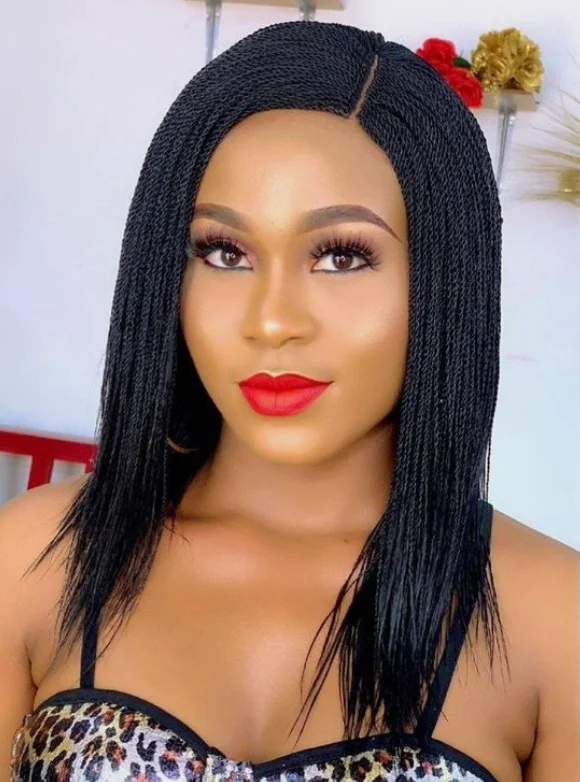 AFRICAN BRAIDED MICRO hair WIG NONE LACE WIGS AFRO BRAIDED WIGS GLULESS