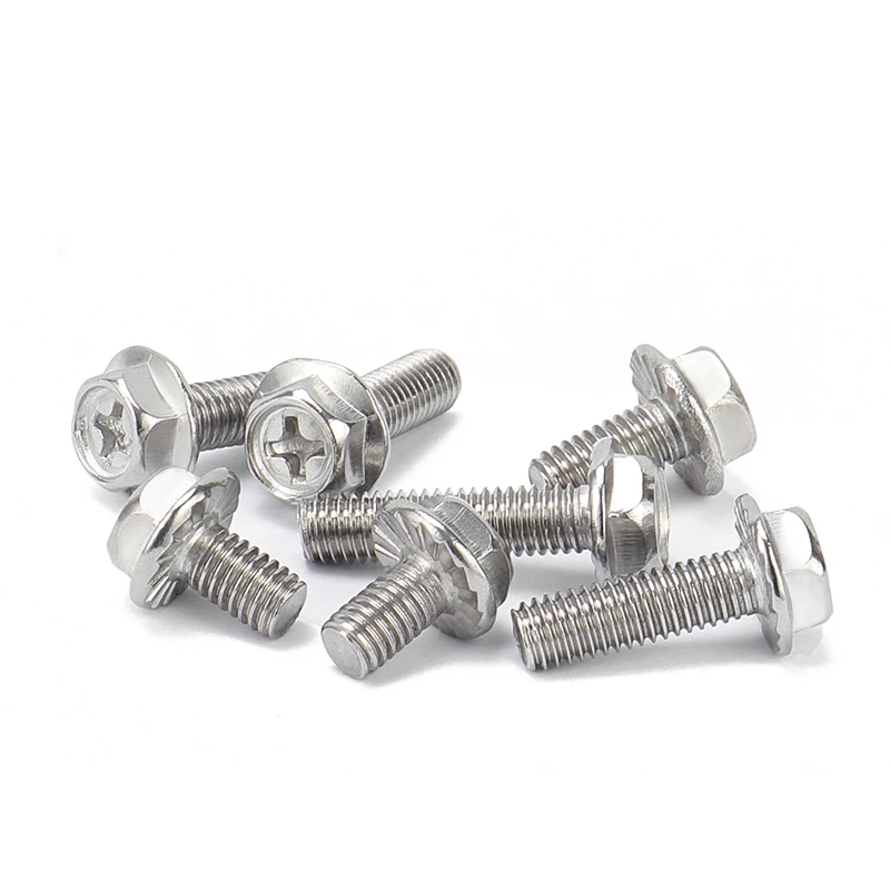 thumbnail image 2 of M8 X 20mm Bolt Uxcell M8 X 20mm Hex Head Screws Bolts, Nuts, Flat & Lock Washers Kits, 304 Stainless Steel Fully Thread Hexagon Bolts 4 Sets Hex Bolt 2 of 9