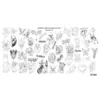 Stainless Steel Stamping Plate Template Linear Cat Kitten Flowers Biotanic Face Halloween Ghost Abstract Drawing CP008-009 2