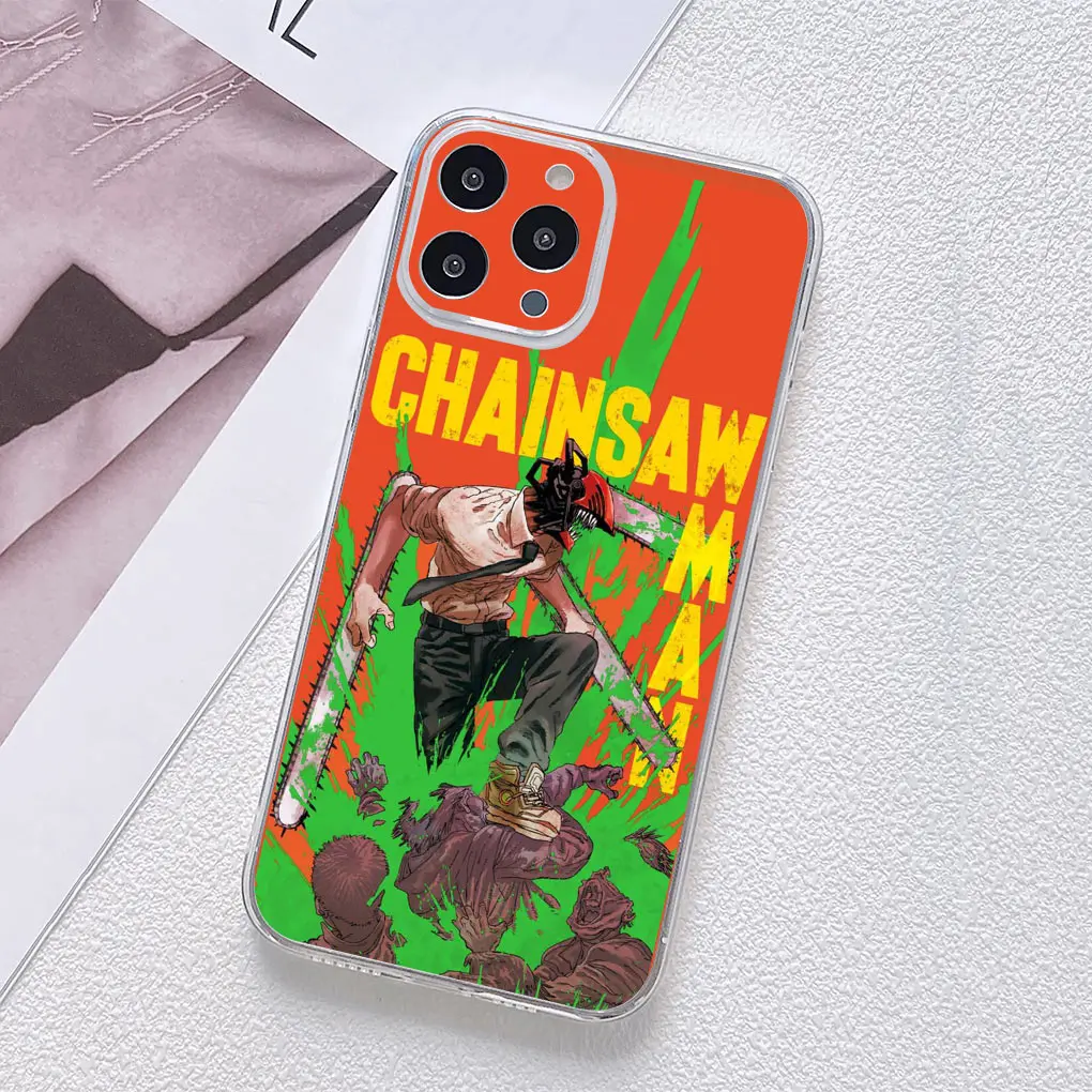 Chainsaw Man Gir Denji Makima Themed Phone Case Cover