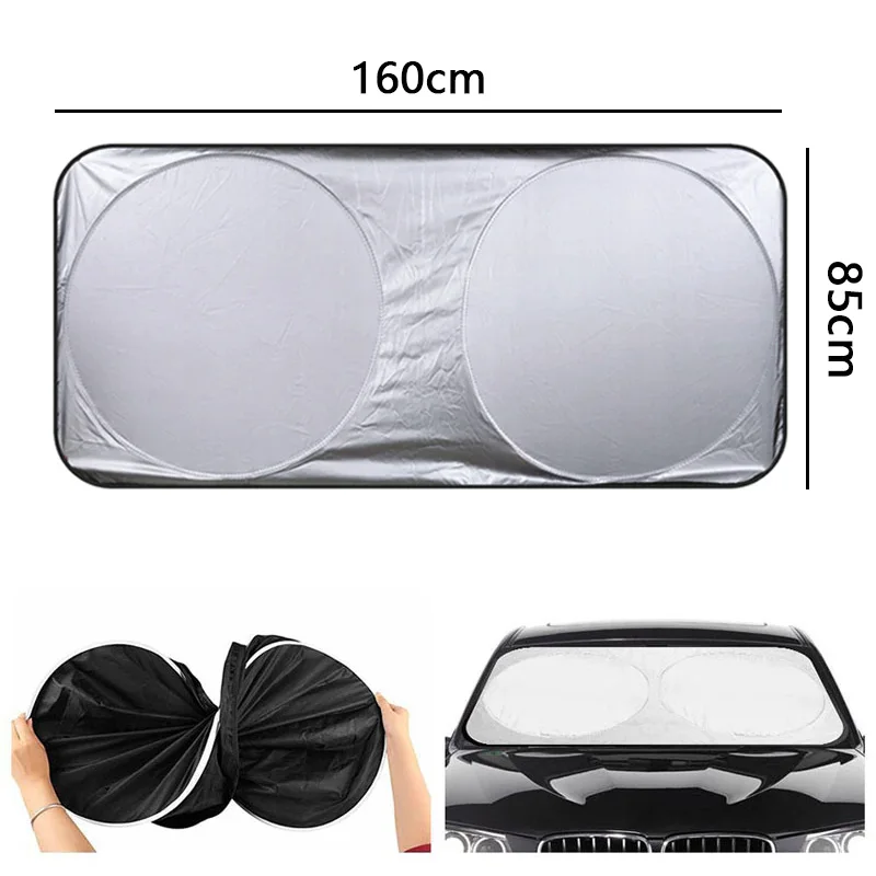 Car Window Sunshade Cover Sun Shade Windshield Visor Protector Windscreen Folding Auto UV Protection Curtain Styling Accessories