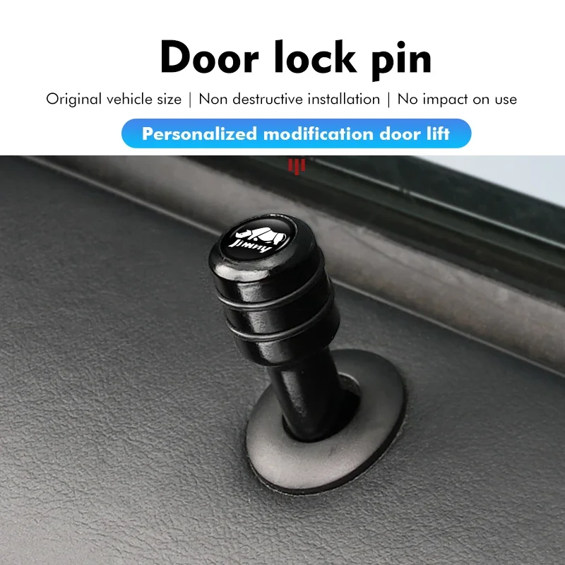 Car Security Door Lock Pins Aluminum Universal Auto Interior For Suzuki Jimny jb23 jb64 jb43 jb74 jb53 jb32 car interior accessories car door lock pins