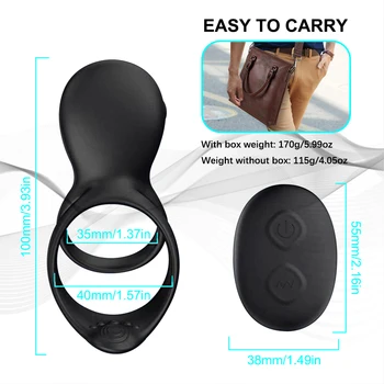 Vibrating Penis Ring for Couple Vibrator Clitoris Stimulation Sex Toys for Men Wireless Remote Control Cock Ring Adult Products Vibrating Penis Ring for Couple Vibrator Clitoris Stimulation Sex Toys for Men Wireless Remote Control Cock