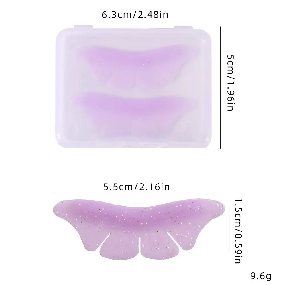 실리콘 속눈썹 펌 패드 모양의 속눈썹 연장 리프팅 패드 재사용 가능한 글리터 속눈썹 쉬임 여성 메이크업 도구