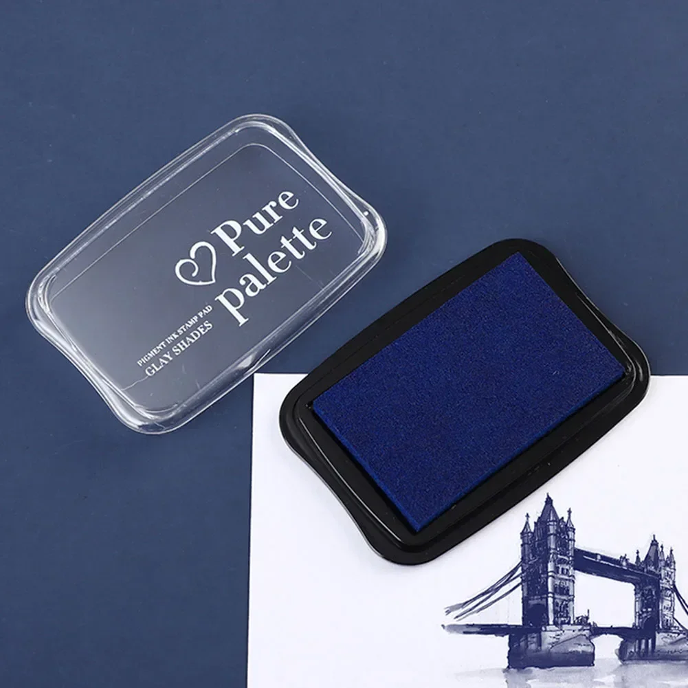 Package Contents Mm Solid Ink Pad Stamp Black Blue Crimson Purple Plastic Sponge Mm Manual Measurement Deviation