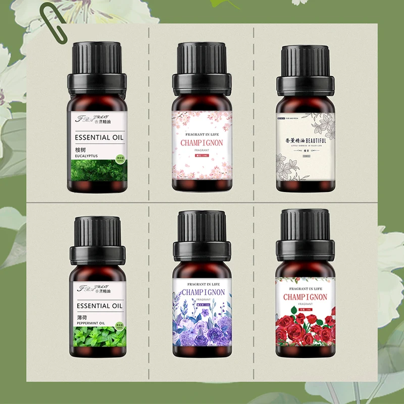 19 Flavors Essential Oils for Aroma Diffuser Air Humidifier Home Water-soluble 10ml Air Freshener Scents Fragrance Oil Perfume home fragrance products