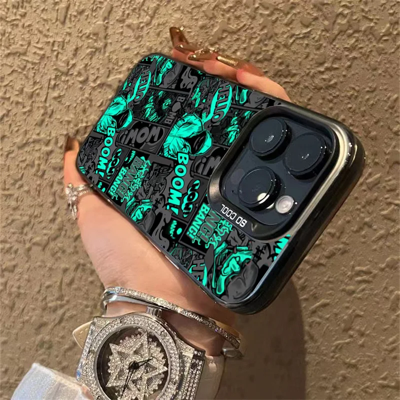Blackened Clown Style Shockproof Phone Case with Bumper Protection