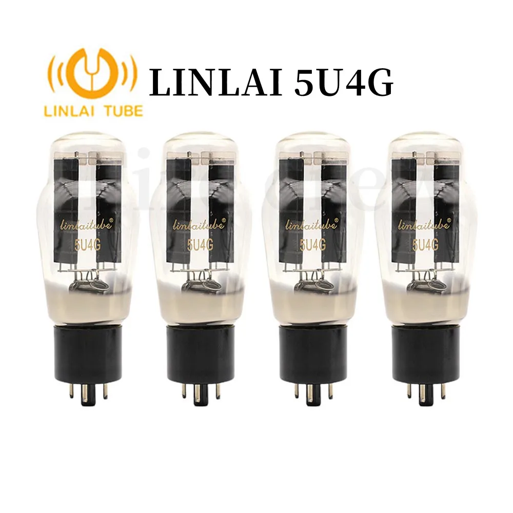 Fire Crew LINLAI 5U4G Vacuum Tube Audio Valve Replaces 274B 5Z3P 5AR4 5Z3P 5Z4P GZ34 Tube Amplifier HIFI Audio Amplifier DIY 4