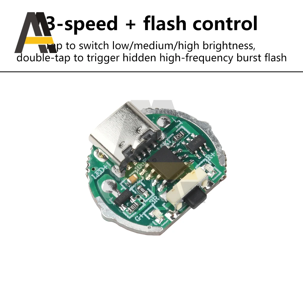 10W DIY 손전등 제어 마더 보드 LED 드라이버 제어 보드 밝기 스위치가있는 충전 보호 조정 가능