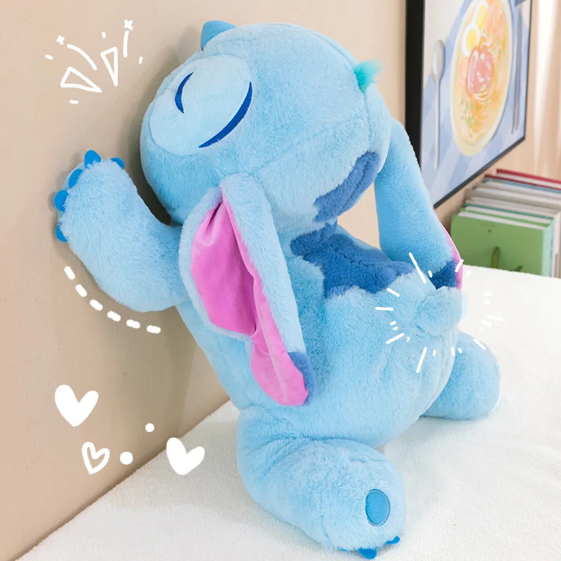 35/65cm Lilo and Stitch Disney Plush Toys Crouching Style Pixar Anime Plushie Stich Dolls Pillow Soft Stuffed Gift for Children 2