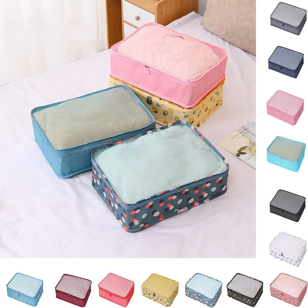 Travel Clothing Storage Bag Suitcase Clothes Storage Organizer Large Capacity Mesh Bag Portable Luggage Pouch 5