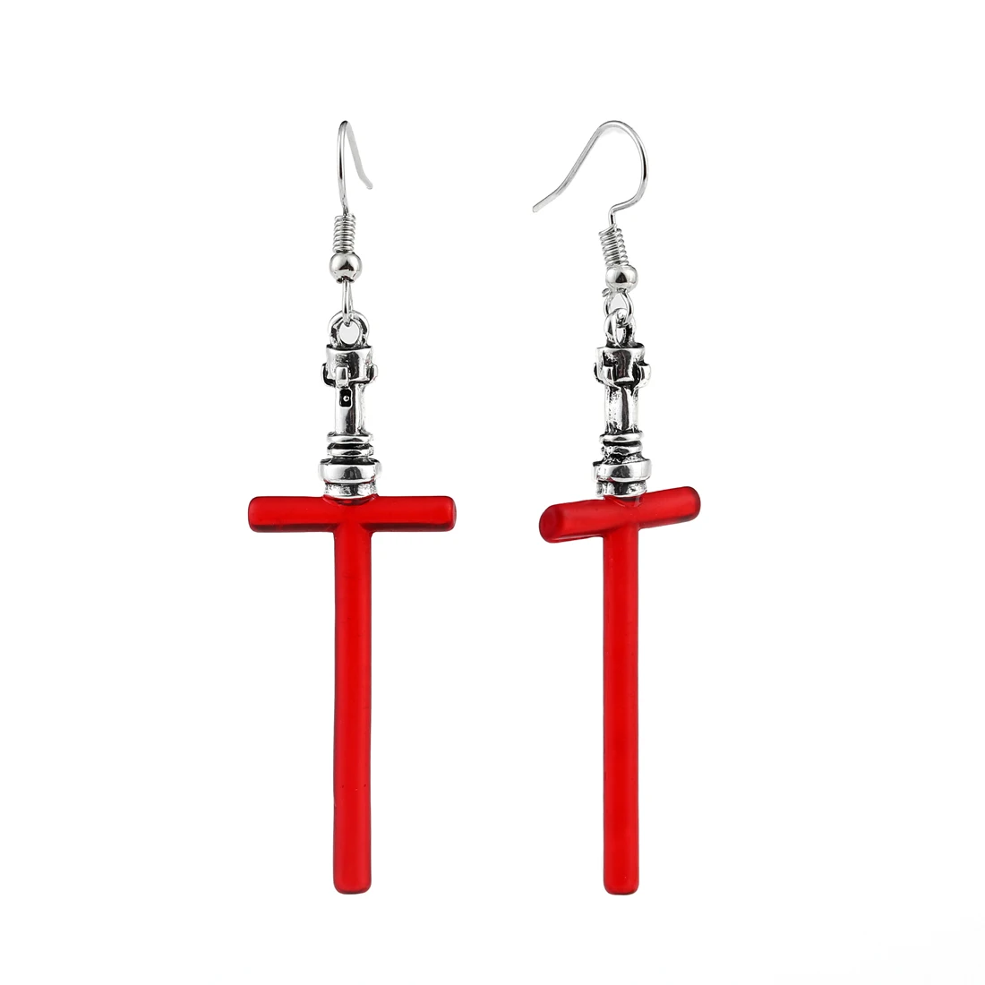 Boucles Doreilles Kylo Ren Sabre Laser, Croix Rouge, Pendentif À Breloque  En Résine, Fait À La Main Pour Filles, Fandom Jedi Sith, Bijoux En Gros Du  36,78 €