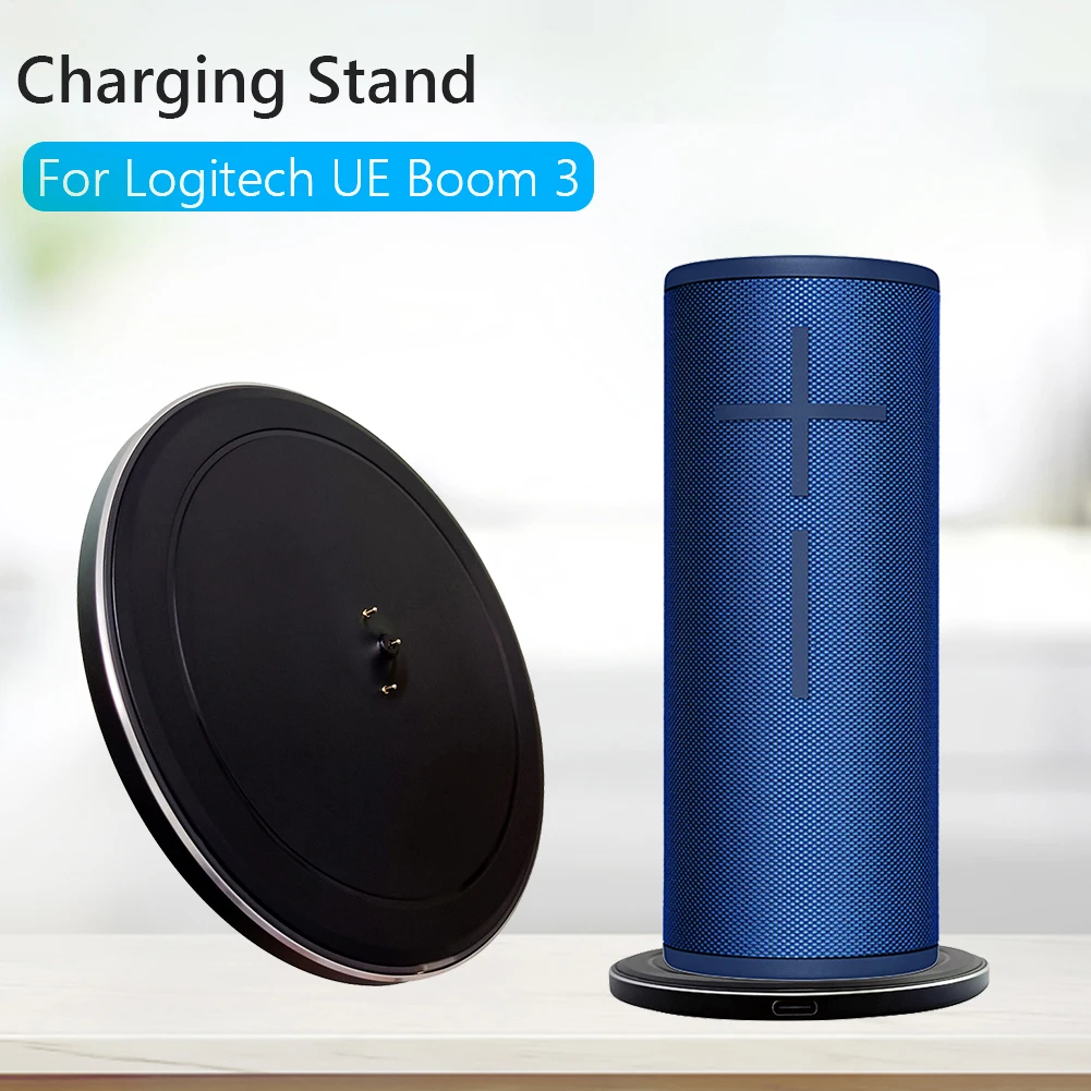 Supporto Di Ricarica Rapida Con Cavo Di Tipo C Caricabatterie Wireless Compatibile Con Bluetooth Per Logitech Ultimate Ears Boom 3/Ue Megaboom 3
