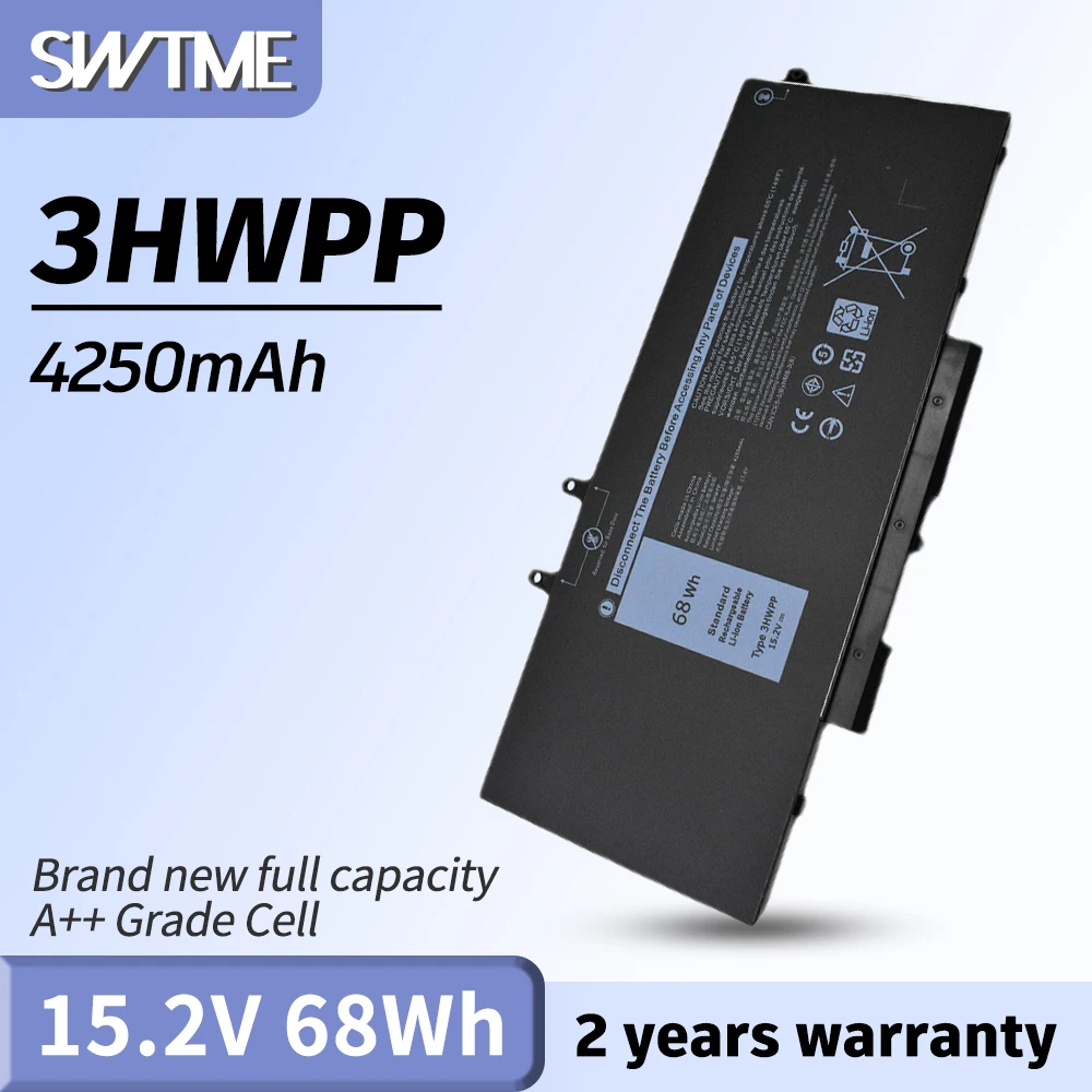 Batteria Per Laptop 3Hwpp Per Dell Latitude 5401 5410 5411 5501 Precisione 3541 3551 Inspiron 7706 2-In-1 Inspiron 17 7500/7506 2-In-1
