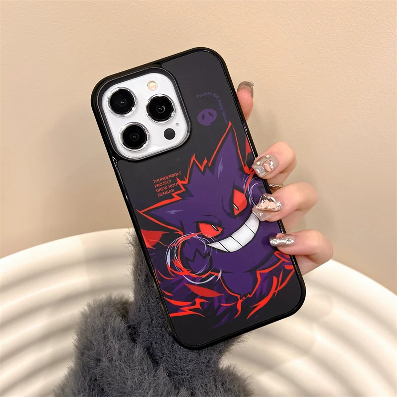 Cute Pokemon Gengar Magnetic Ring Holder Case For iPhone 17 16 15