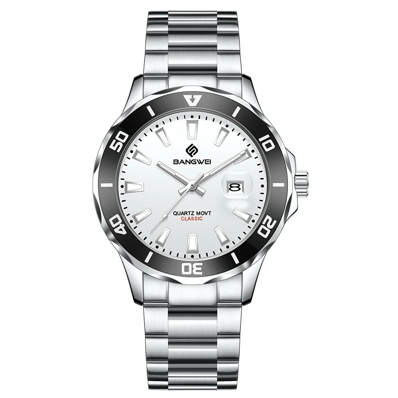LIGE Luxury Men's Luminous Waterproof Business Watch with Calendar Quartz Movement