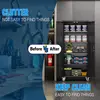 Tool cabinet Garage Storage Cabinet with Wheels 72" H Metal Storage Cabinet with 2 Doors and 4 Adjustable Shelves Black 4