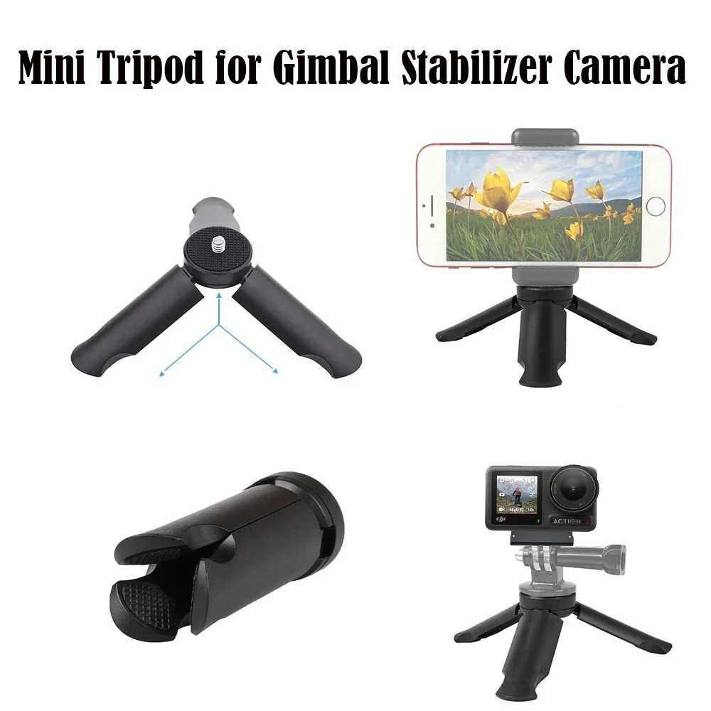 Мини-штатив для камеры DJI Action 4 ручной карданный стабилизатор держатель подставка для камеры Gopro 12 11 Insta360 Go3 FeiYu Zhiyun SLR