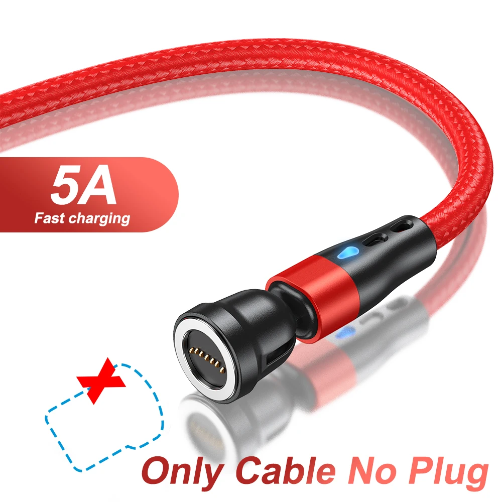 ตัวเลือกสินค้า สายชาร์จแม่เหล็ก USB-C 540 องศา ชาร์จเร็วสำหรับมือถือทุกยี่ห้อ