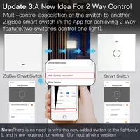 MoesHouse Tuya ZigBee Smart Light Switch No Neutral Wire No Capacitor Needed Smart Life 2/3 Way Works with Alexa Google Home - Image 4