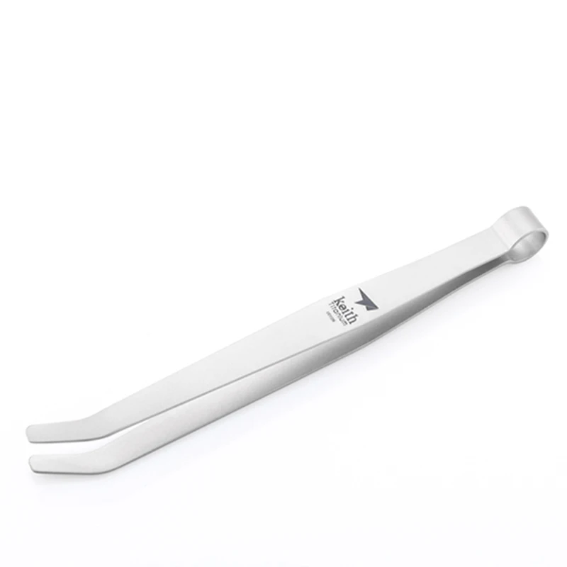 Keith Camping Tableware Titanium Tea Tweezer Salad Sugar Titanium Utensil Kongfu Tea Needle Food Toast Tong 2