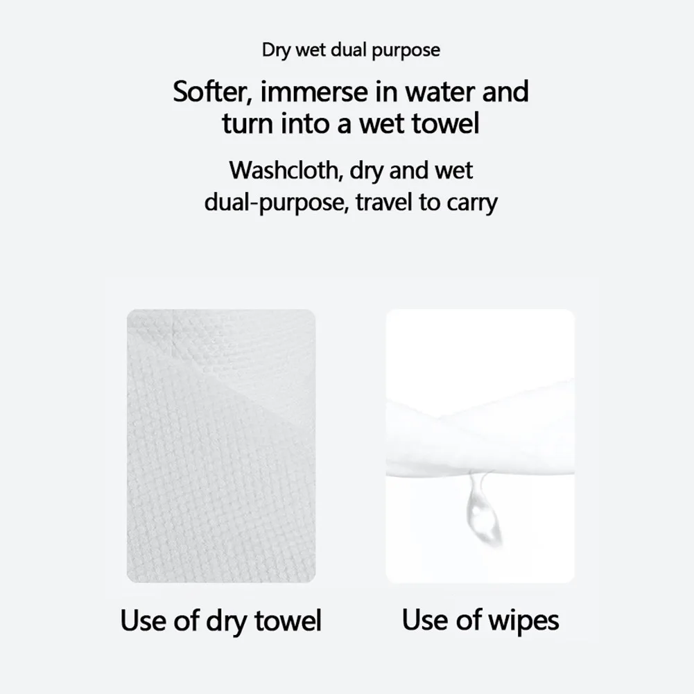 1Pcs 24 CmDisposable Towel Cotton Compressed Portabl Towel Candy Cotton Tissues Bathroom, Kitchen, Office, Trip, Camping, Hotel