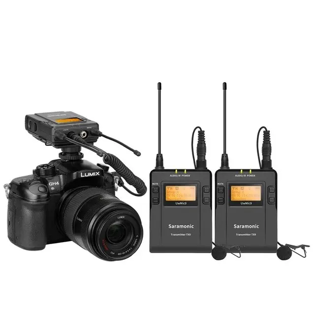 Saramonic Professional UHF Lavalier Wireless Microphone System for DSLR Camcorder Broadcast